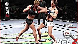 Holly Holm -Vs- Leslie Smith ☆EA Sport UFC 2☆