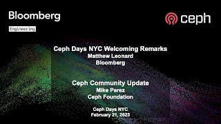 Ceph Days NYC 2023: Welcome and Community Update