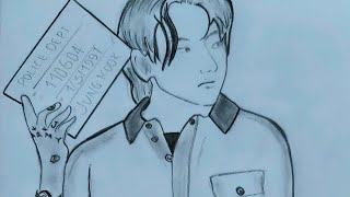 How to draw Jungkook  || Speed sketching art