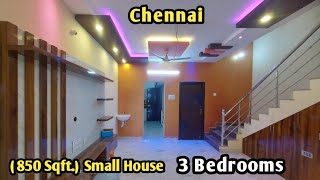 ( 850 Sqft. ) Small House 3 Bedrooms | Independent Duplex House in Chennai