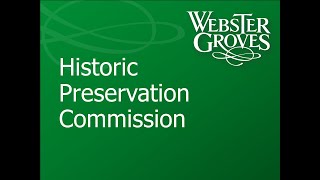 Historic Preservation Commission 07/09/2024