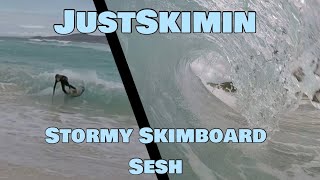 Stormy Skim Session!