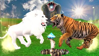 जादुई नागमणि | White Lion & Tiger ki Ladai Hindi Kahaniya Moral Panchatantra Ki Kahaniya