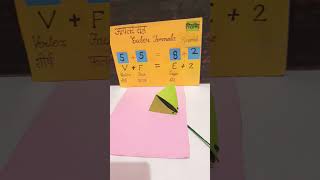 Pyramid Net //Maths Model // euler formula #Maths #craft #kk #shortsfeed #shorts #ytshorts