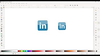 How to Create LinkedIn Logo in Inkscape.