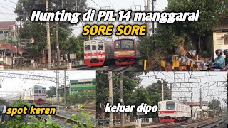 HUNTING di jpl 14 manggarai arah bogor || bisa liat kereta keluar dipo || spot keren