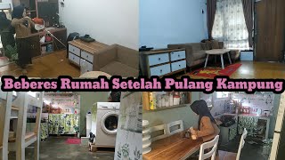 BEBERES RUMAH SETELAH PULANG KAMPUNG #beresberesrumah  #kampunghalaman