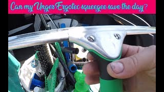 Can my Unger Ergotec squeegee save the day?