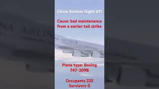 China Airlines 611 credits: plane n boom