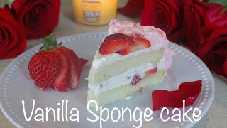 Vanilla Sponge Cake  Recipe | How To Make Layer Cake | Chiffon Cake Recipe