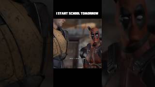 I start school tomorrow… #deadpool #schoolmemes #deadpoolgame #memes