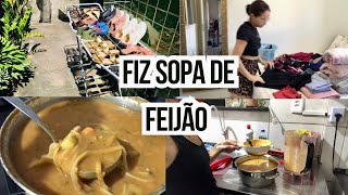 Limpeza rápida - Lavei sapatos - Fiz sopa de feijão, PASSO A PASSO