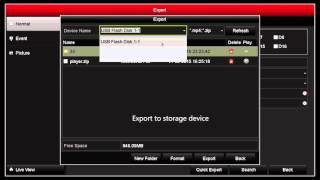 How to Quick Export video clips from a NVR