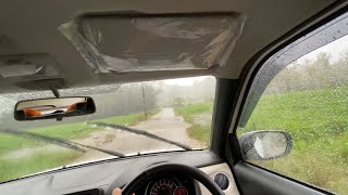 Wagon R Rain Drive | AMT Automatic | Heavy Rain 🌧 Kerala