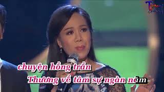 Chôn Vùi Tâm Sự - Mạnh Quỳnh Ft Mai Thiên Vân Karaoke(Thiếu Giọng Nam)