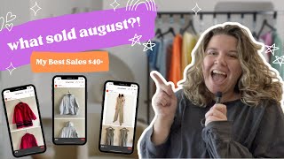 My Top Sales From August 2024 - Everything I Sold for $40+ on Poshmark, Ebay, Mercari & DEPOP