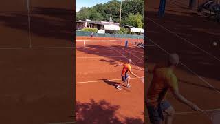 🎾Taking the Ball Early: Forehand Winner! 💥 #shorts #tennis