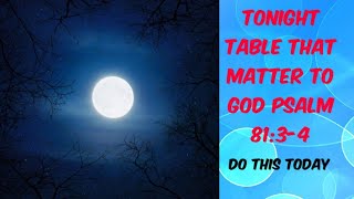 How To Pray  With  The Full Moon Using....