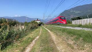 TRANSITI A LAIVES IN 4K! Lunedì, 11.09.23 #brennerbahn #ferroviadelbrennero #vectron #taurus