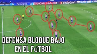 Defensa Bloque Bajo en el Fútbol ⚽️