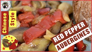 Best Fried Red Pepper Recipe With Aubergine #shorts