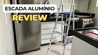 Escada Alumínio 5 Degraus Mor custo benefício. Escada Alumínio VALE A PENA?