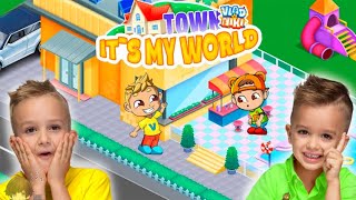 VLAD DAN NIKI PINDAH KE RUMAH BARU | VLAD NIKI TOWN. IT'S MY WORLD | VLAD AND NIKI GAMEPLAY