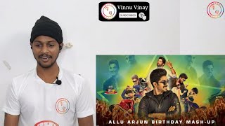 Allu Arjun Birthday Mashup 2021| Tribute To Stylish Star | KJrockers | Reaction | Vinnu Vinay