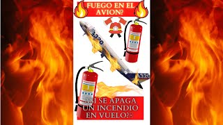 🚫🚬Porque NO FUMAR en el avión 🔥 Asi se apaga un incendio en vuelo 🧯 ¿Fuego en el Avión ? #short