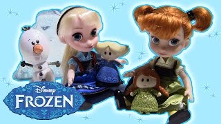 FROZEN ❆ Elsa Anna Olaf Sven ❆ Mini Doll Play Sets Disney Animator Collection