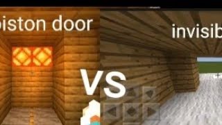 Normal Door VS Piston Door VS Invisible Door IN CRAFTSMAN:BUILDING CRAFT | It's_derp0_YT