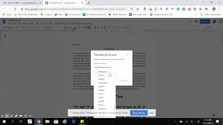 Translate a Google Doc