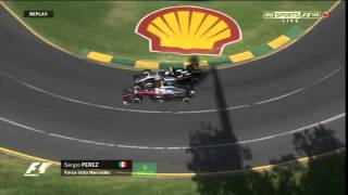 Australia2015 Button vs Perez Collision