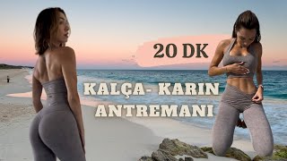 Ağırlık kullanmadan yapabileceğiniz en iyi KALÇA-KARIN ANTRENMANI