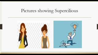 Today's word : Supercilious