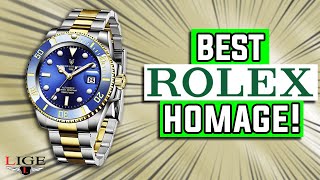 MUST HAVE Rolex Submariner Homage | Lige Watch Review (AliExpress)