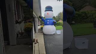 Singing snowman blowup found him at 2019 #gemmy