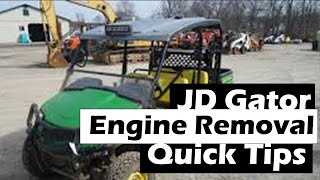 JD gator engine removal tipster XUV 550 s4