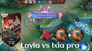 LAYLA VS LXIA❗BUILD ONE SHOT ENEMY DELETE! GOOD GAMEPLAY | build top 1 global Layla