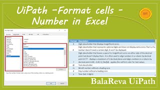 UiPath | How to change the cell or column format in Excel | Guide (datatype)