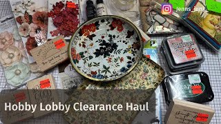 Hobby Lobby clearance haul // Yard sale finds