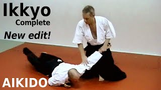 Aikido technique IKKYO against many different attacks, by Stefan Stenudd in 2003