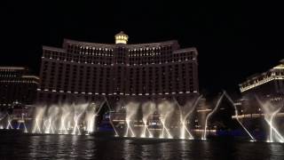 Bellagio Las Vegas fountain show, April 1, 2017