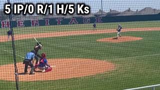 2022-04-09 - Pitching HL's vs Benbrook V1