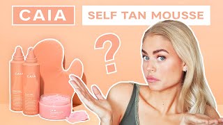 TESTAR CAIA SELF TAN MOUSSE | CAIA brun utan sol