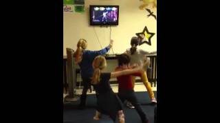 Matthew Ross & Kiki Grace Dancing to Just Dance 4