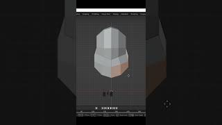 3D lowpoly beard face modeling in blender part-01-mds design #shorts 👳‍♂️