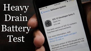 iPhone SE iOS 12 Beta 2 Battery Test