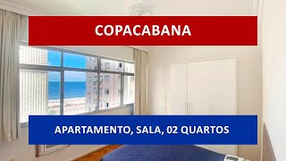 AP1195 - COPACABANA, Rua Aires Saldanha, lindo apartamento, sala, 2 quartos, próximo à praia.