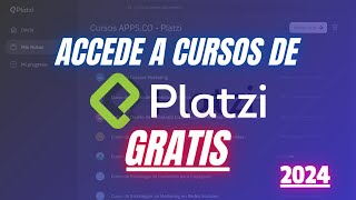 Como ACCEDER y tener CURSOS de PLATZI GRATIS con certificado en Colombia 2024